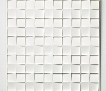 De stijl van Jan Schoonhoven in kunsthal Rotterdam